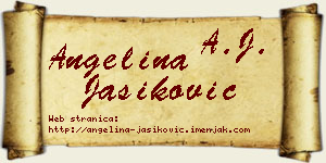 Angelina Jasiković vizit kartica